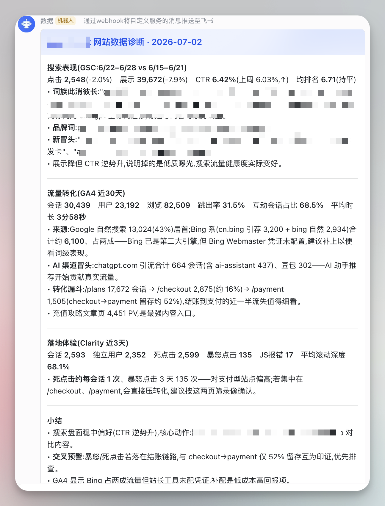 每日数据诊断报告